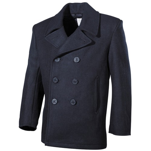 Pea coat blau mit blauen - us,