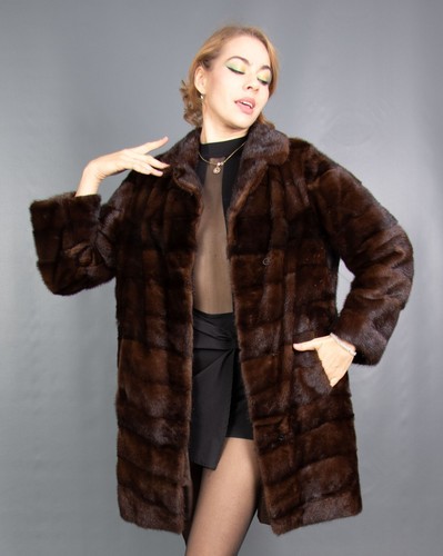 10027d real mink coat - mink,
